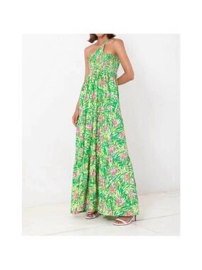 S/W/F Centred One Shoulder Maxi Dress In Ischia